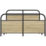  Metalni okvir kreveta bez madraca boja hrasta sonome 140x200 cm | shoptok.hr