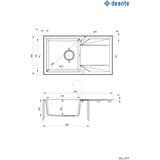 Deante Evora ZQJ N113 ugradna Crna 780x440/193mm | Eponuda.com