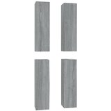 vidaXL TV omarica 4 kosov siva sonoma 30,5x30x110 inženirski les, (20912318) | Shoptok.si