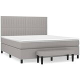 Maison Chic Box spring postelja - Vzmetna postelja z vzmetnico svetlo siva 180x200 cm blago SL7028, (21900811) | Shoptok.si