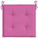  Blazine za vrtne stole 2 kosa roza 50x50x3 cm tkanina | Shoptok.si