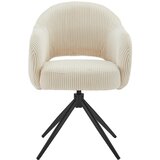 Livetastic Naslanjač Cord, Bež, Vrtljiv | Shoptok.si