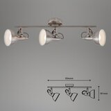  Stropno spot svetlo 3xE14/40W/230V mat hrom | Eponuda.com