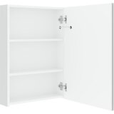  LED kupaonski ormarić s ogledalom sjajni bijeli 50 x 13 x 70 cm | shoptok.hr