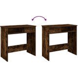 vidaXL Pisalna miza dimljeni hrast 80x40x75 cm konstruiran les | Shoptok.si