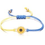 INF Macramé zapestnica v ukrajinskih barvah MultiColor, (21247812) Cene