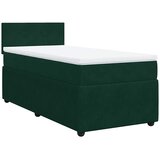 Box spring krevet s madracem tamnozeleni 90x190 cm baršunasti | shoptok.hr