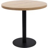 vidaXL Bistro miza svetlo rjava 80 cm mediapan | Shoptok.si
