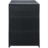  Ukrasna Kutija od Poliratana za 2 Kante za Otpad Crna 148x80x111 cm | Eponuda.com
