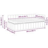  Kotna postelja z vzmetnico z vzglavjem krema 100 x 200 cm Žamet, (5000069852) | Shoptok.si
