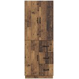  Set ormara 2 kom. Staro drvo Konstruirano drvo Smeđa 66 x 34,5 x 87 cm | shoptok.hr