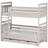 Molarem Home Drveni dječji krevet na kat Klara s tri kreveta i ladicom - kašmir - 160x80 cm - Bez madraca | shoptok.hr