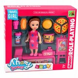 Mini Doll Set with Cash Register, Saleswoman, Hamburger, Ice Cream Accessories | Shoptok.si