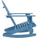  Vrtna stolica za ljuljanje Adirondack od masivne jelovine plava | shoptok.hr