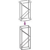  Stalak za drva 40x25x100 cm hladno valjani čelik | shoptok.hr