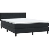 Box spring postelja z vzmetnico črna 160x210 cm žamet, (22053495) | Shoptok.si