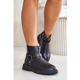 Big Star Insulated Ankle Boots With Zip Black Cene