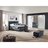 Dieter Knoll POSTELJA BOXSPRING 180 cm x 200 cm , tekstil temno siva | Shoptok.si