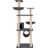  Penjalica za mačke sa stupovima za grebanje tamnosiva 141 cm | shoptok.hr