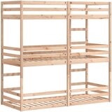  Trostruki krevet na kat 80 x 200 cm od masivne borovine | Eponuda.com