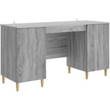  Stol s policom Siva sonoma 142 5 x 50 x 75 cm Konstruirano drvo | shoptok.hr