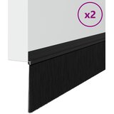  Samoljepljivi pečati za vrata 2 kom. 100 cm Aluminijski legura Crna | shoptok.hr