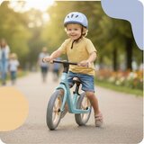 Nukido Light Flee 12" otroško kolo brez pedal, bež-modro | Shoptok.si
