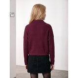 Sinsay Rebrasti džemper half-zip s viskozom | shoptok.hr