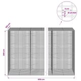  Gabion s žicom debljine 3 5 mm i mrežom 5x2 5 cm 650x100x200 cm - 100 cm 200 cm 650 cm | shoptok.hr