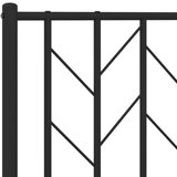Metalni okvir kreveta uzglavlje i podnožje crni 107x203 cm | shoptok.hr