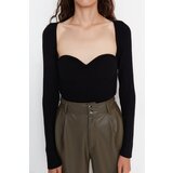 Trendyol Black Heart Neck Detailed Knitwear Sweater | Eponuda.ba