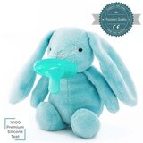 Minikoioi otroška duda s plišasto igračo Sleep Buddy - Blue Bunny Cene