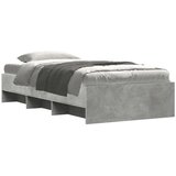 vidaXL Okvir kreveta boja betona 90x200 cm od konstruiranog drva | shoptok.hr