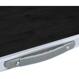  Sklopivi stol za kampiranje sivi aluminijski 120 x 60 cm | shoptok.hr