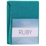 AmeliaHome Plahta s gumom Ruby 140-160x200 cm, tirkizna | shoptok.hr