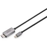 Digitus DisplayPort / Mini-DisplayPort priključni kabel DisplayPort utikač, Mini DisplayPort utikač 1 m crna DB-340109-010-S DisplayPort 1.4, fleksibilan, sa zaštitom DisplayPort kabel | Eponuda.ba