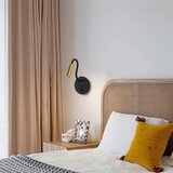  Brilagi -LED Fleksibilna zidna lampa sa USB portom MAYA LED/3W/230V crna/zlatna | Eponuda.com
