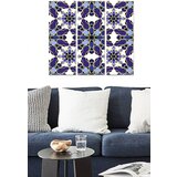 Wallity MDF14561833 multicolor decorative mdf painting (3 pieces) Cene
