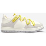 Resti White and gray women's sports sneakers with yellow laces Olierinc - Footwear | Shoptok.si