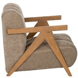 Ixia Rjav fotelj iz šenilje Birch – | Shoptok.si