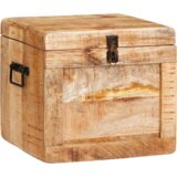 vidaXL Shranjevalna škatla 70 x 35 x 40 cm trden mangov les | Shoptok.si