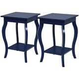 Costway Komplet 2x stranska mizica Miza za kavo 40 x 40 x 60 cm, (5000018619) Cene