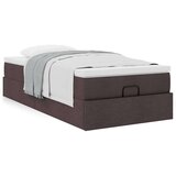 vidaXL otomanski okvir kreveta s madraca tamnosmeđi 80x200cm tkanine | shoptok.hr