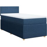 vidaXL Krevet s oprugama i madracem plavi 90 x 190 cm od tkanine | shoptok.hr