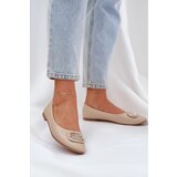 Boto PS1 Ballet Flats On Flat Sole With Decoration Beige Ainoria | Eponuda.ba