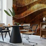  Foto tapeta - Liquid gold - abstract wavy composition with leaf patterns 350x256 | shoptok.hr