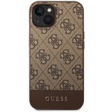 Guess PU 4G Stripe Zadní Kryt pro iPhone 14 Brown Ovitek za telefon Vijolična | Shoptok.si