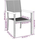  5-dijelni vrtni blagovaonski set od poliratana crni | shoptok.hr