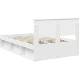  Konstrukcija postelje Bela 120 x 200 cm Masivno borovo les, (5000103415) | Shoptok.si