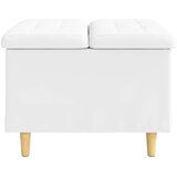  Otoman za pohranu Bijeli 60 x 60 x 45 cm Umjetna koža | shoptok.hr